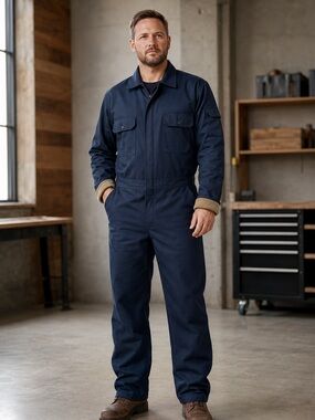 Vintage Walls Blizzard-Pruf Coveralls Blue Insulated Workwear Size 3X